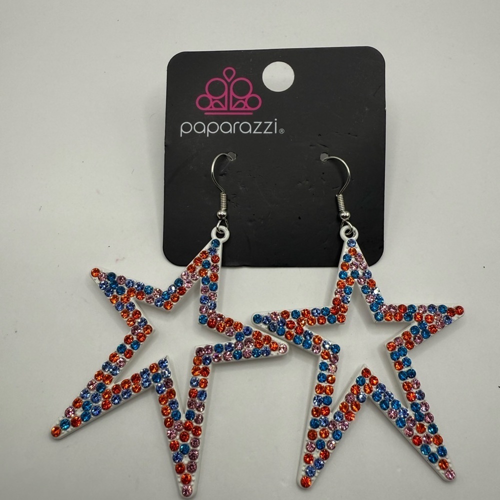Paparazzi Colorful Shimmering Star Earrings Set